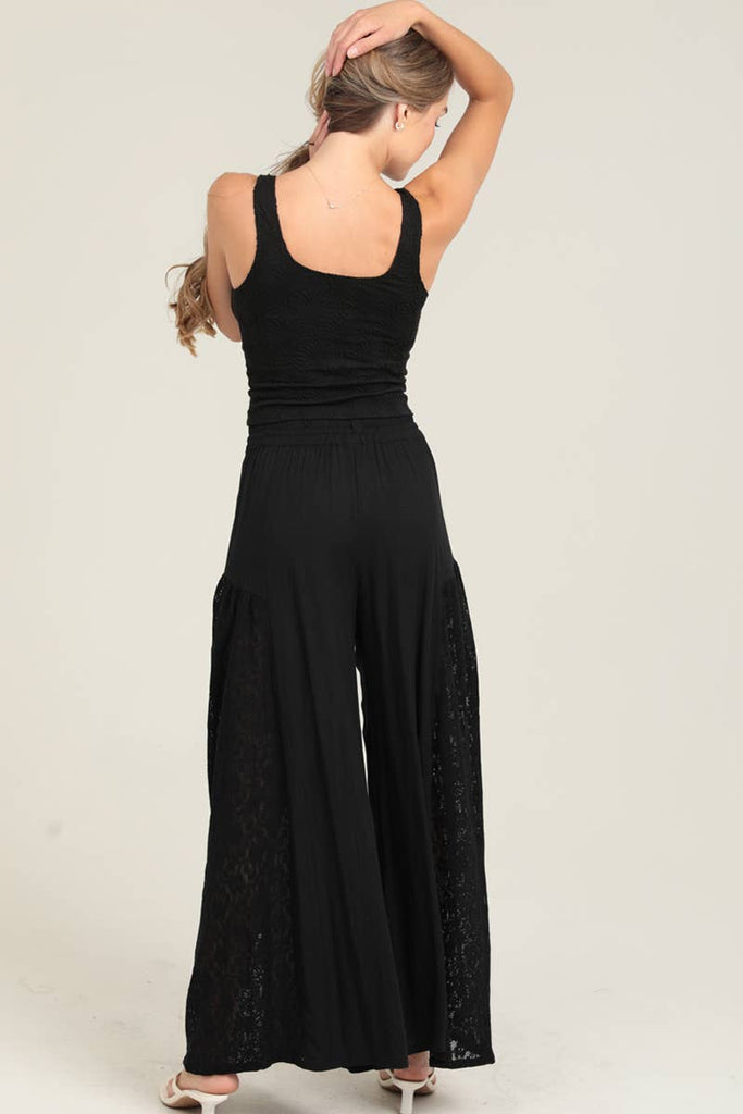 Judith Black Lace Sides Pants