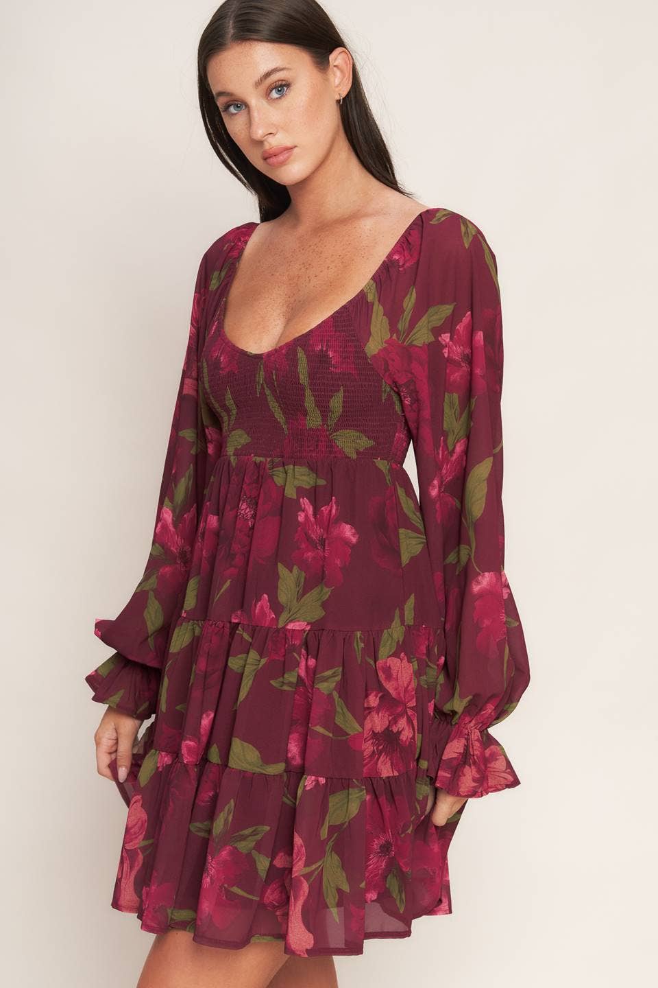 Poinsettia Mini Dress