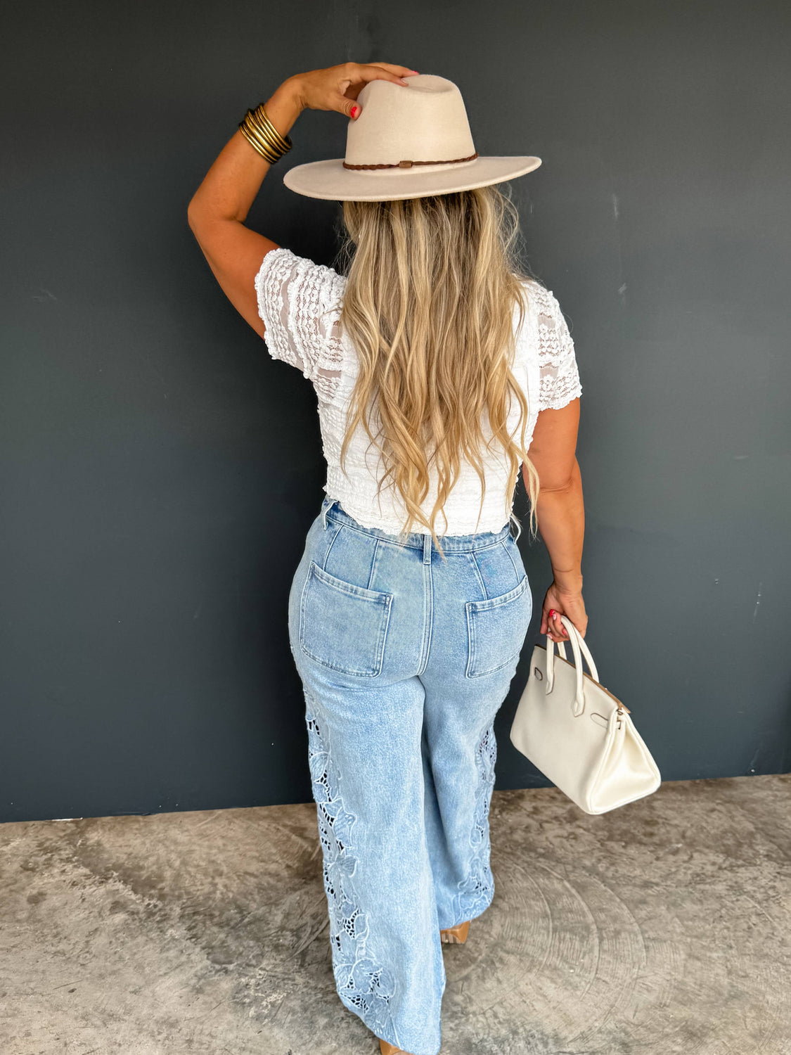 Lover Girl Lace Side Panel Jean