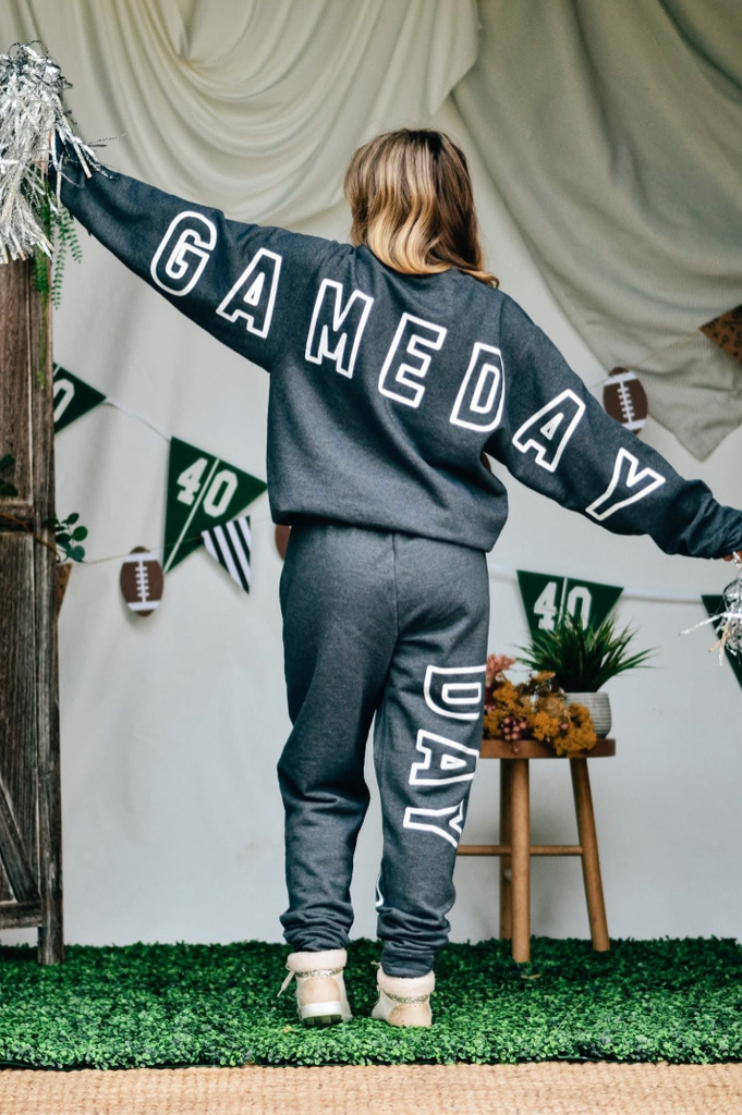 Gameday  Oversized Print Sweatshirt
