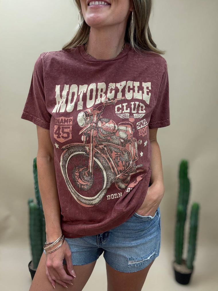 Motorcycle Club Graphic T-Shirt