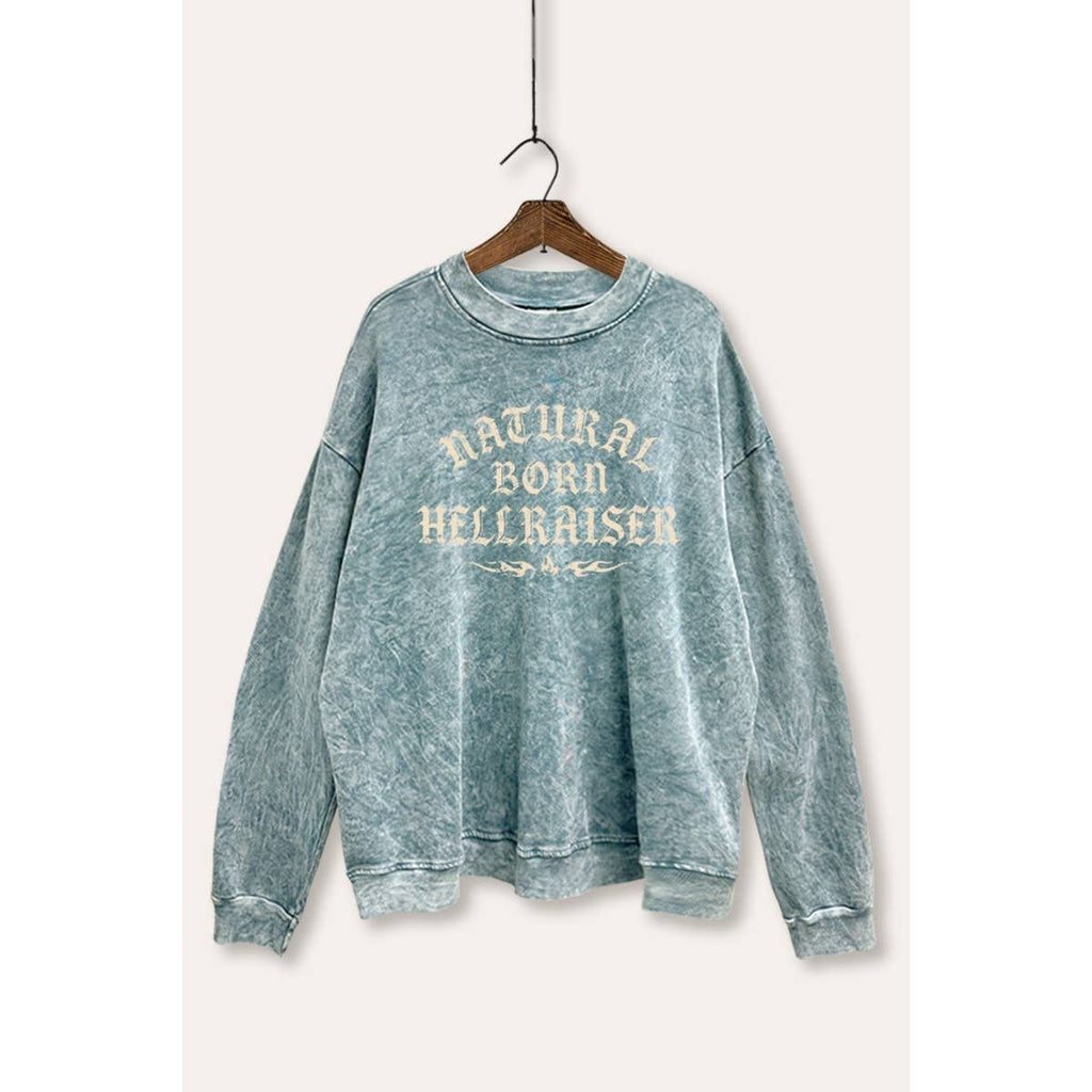 Hellraiser Graphic Mineral Wash Sweatshirt