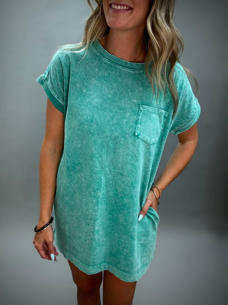 Mineral Washed T-Shirt Dress