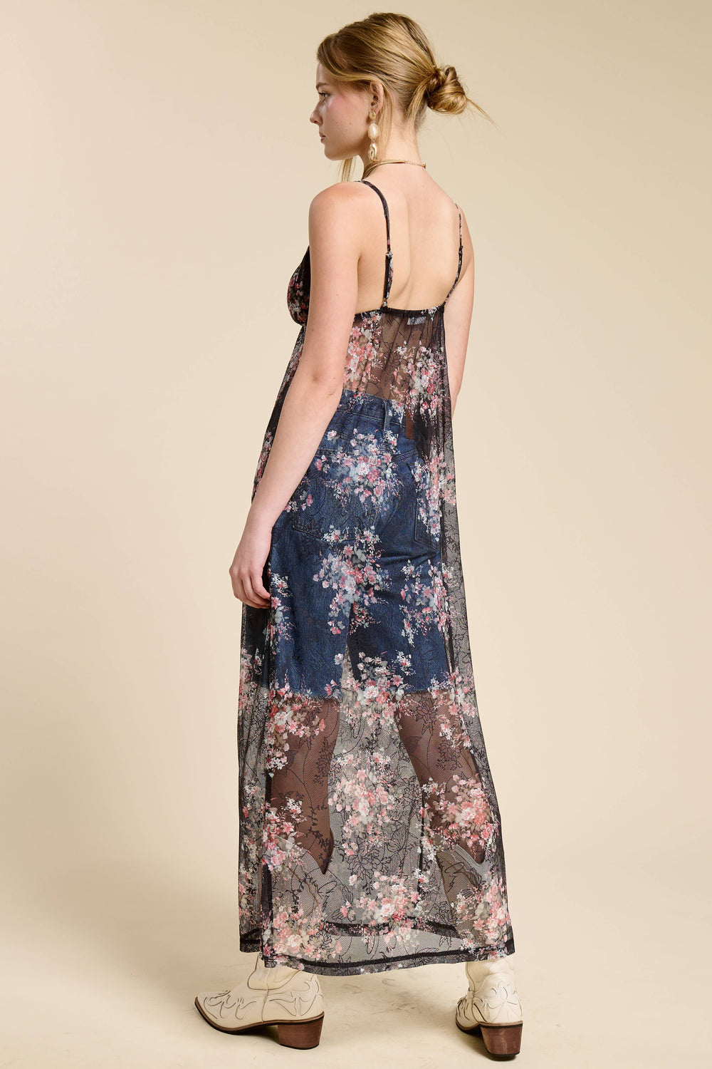 Floral Lace Maxi Dress Cover Up