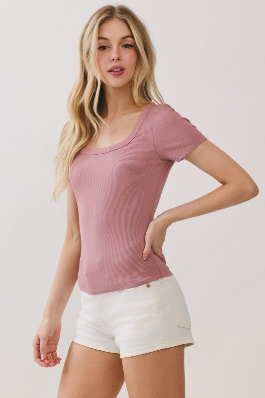 Taylor Scoop Neck Tee