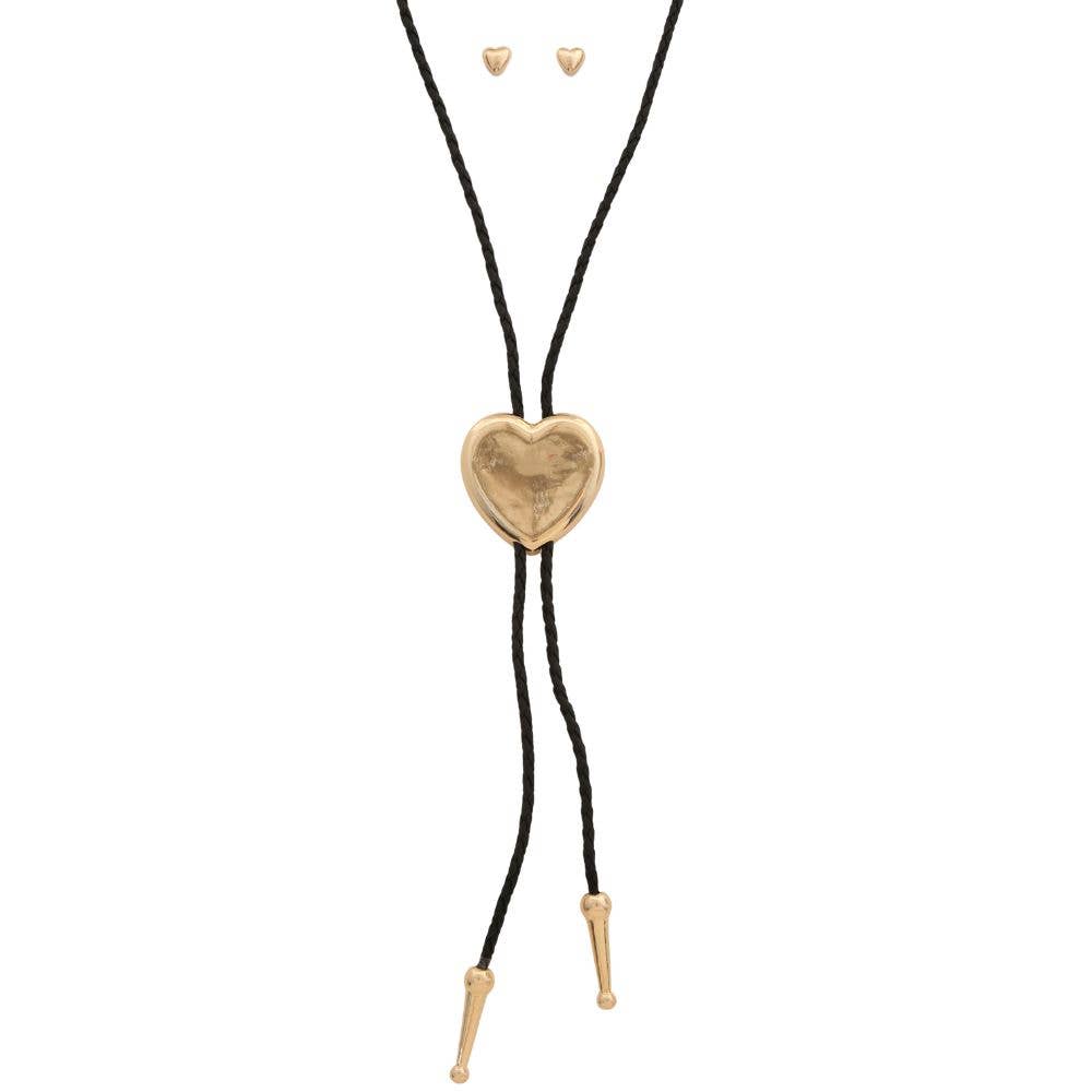 Heart Bolo Necklace