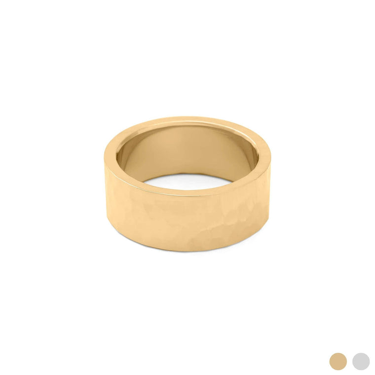 Hammered Gold Statement Ring