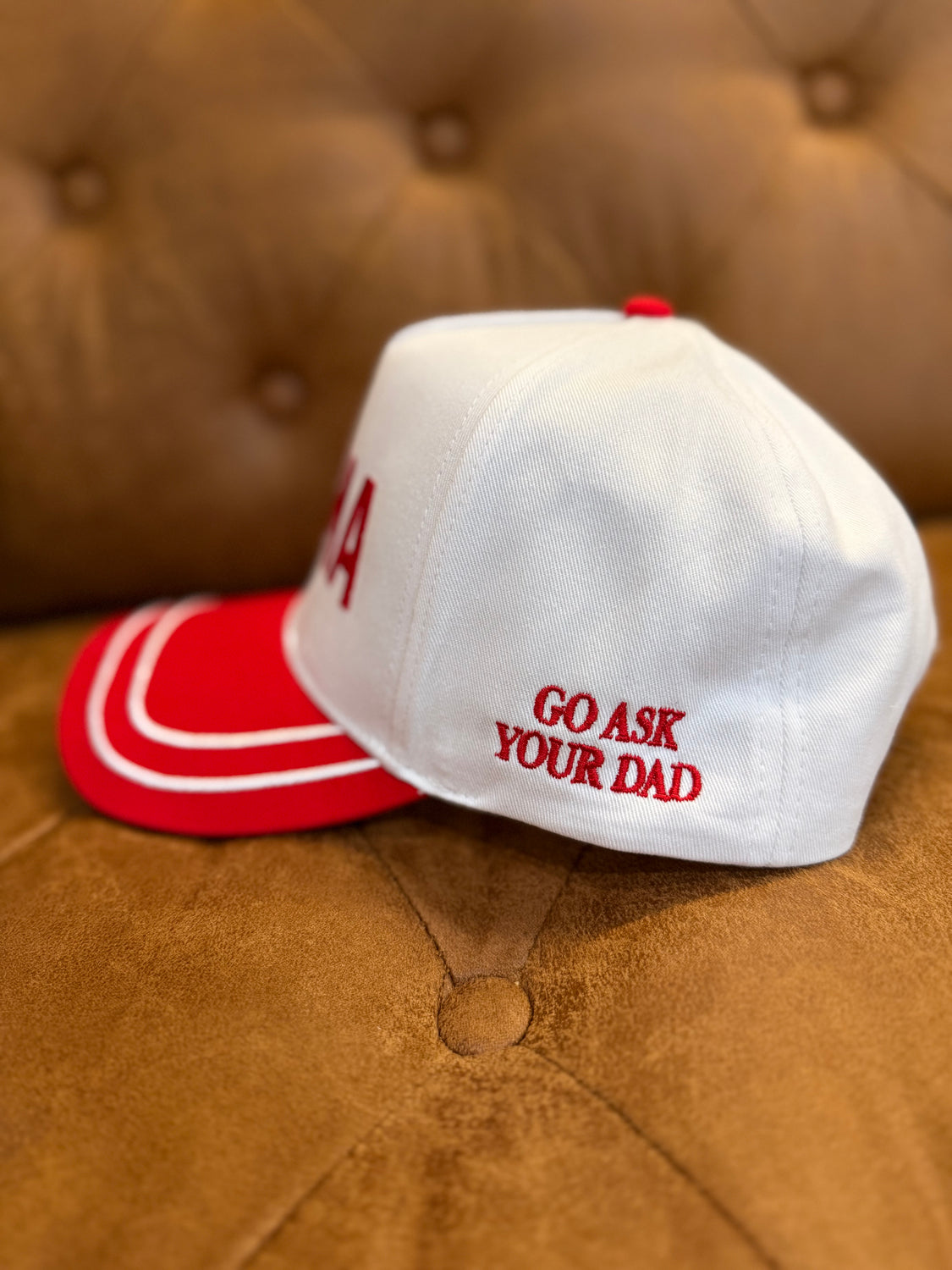 Mama Red Two Tone Hat