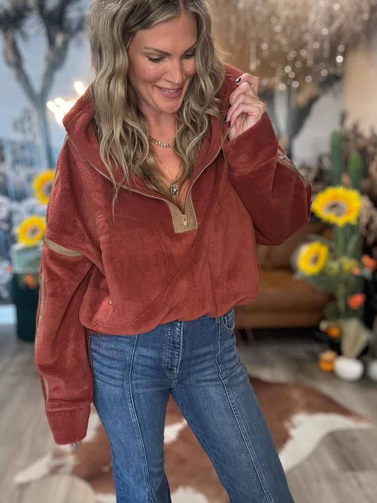 Desert Ember Fleece Pullover