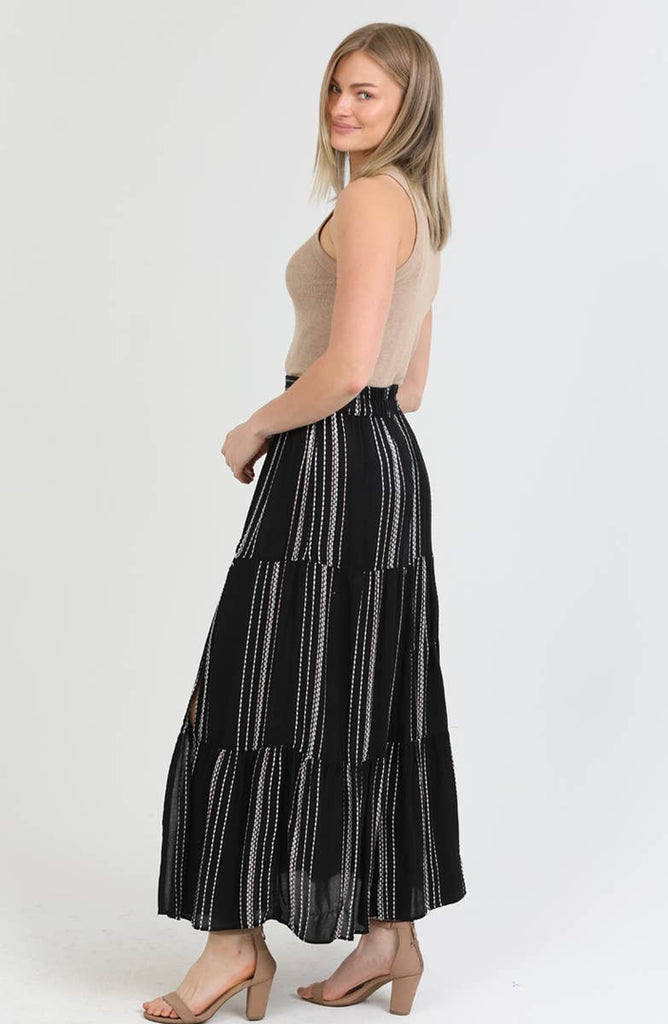 Brookstone Stripe Maxi Skirt