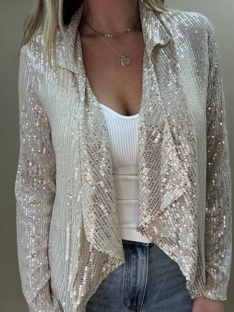 Cheers Sequin Cardigan