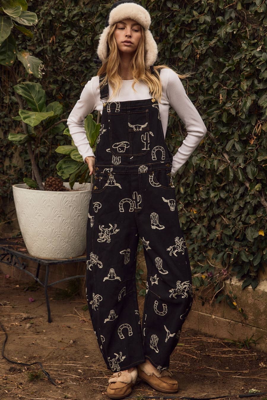 Cowgirl Core Midnight Overalls