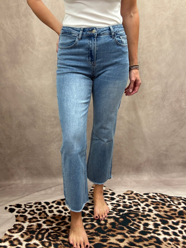 Chloe High Rise Cropped Jeans