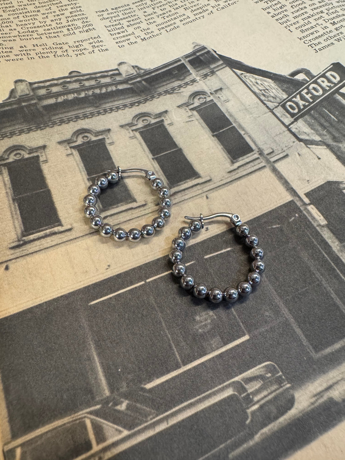 Ball Hoop Earrings