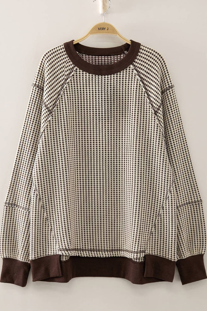 Waffle Pullover