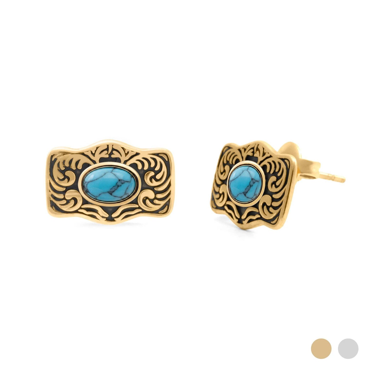Buckle Stud Earrings