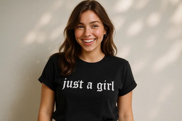 Just a Girl T-Shirt, Graphic Tee, Casual Wear, Statement