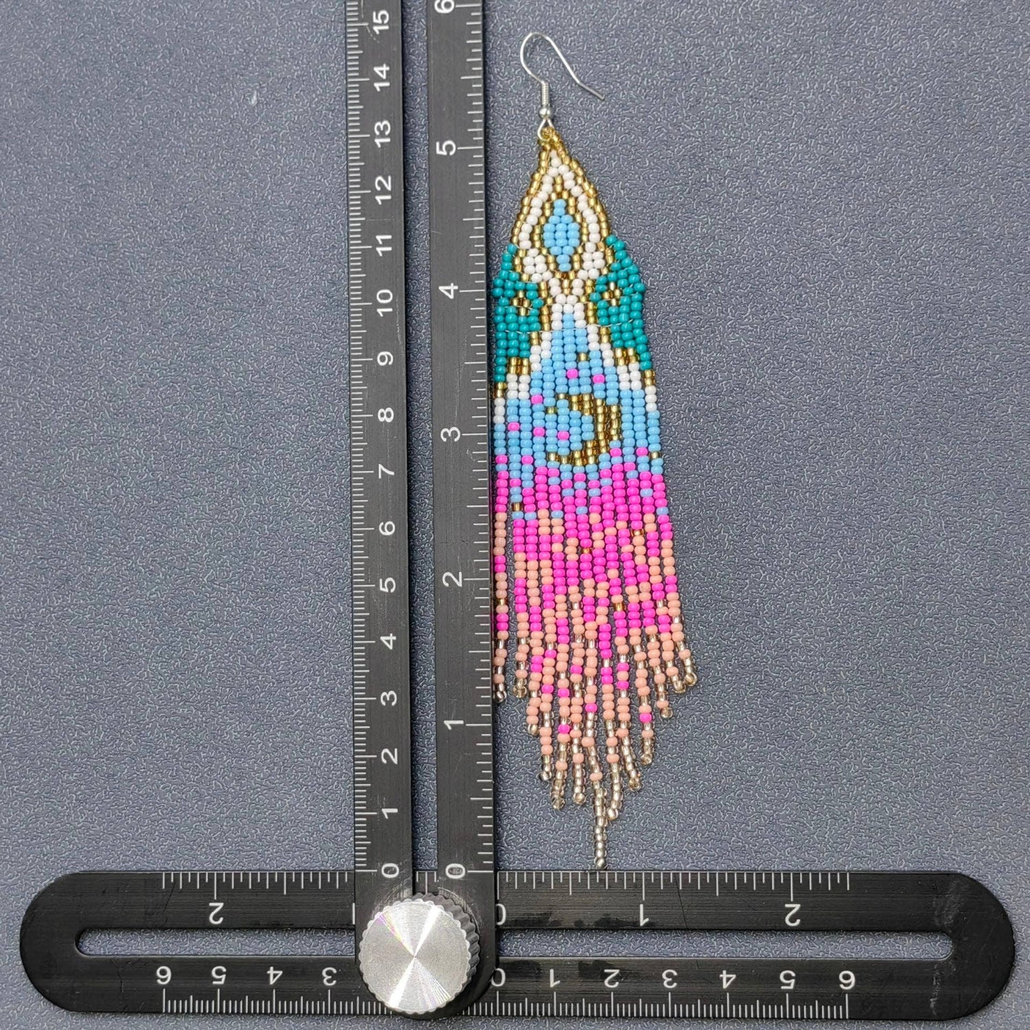 Boho Starry Sky Seed Beads Fringe Earrings - BJ/SB/MS