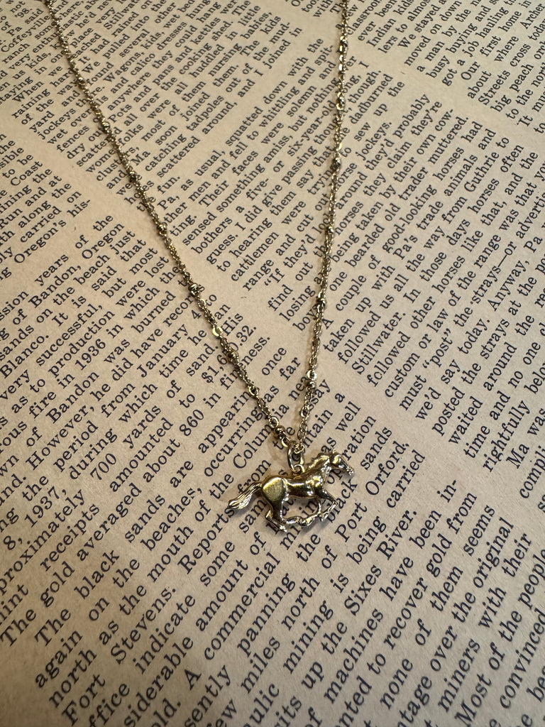 Horse Charm Necklace
