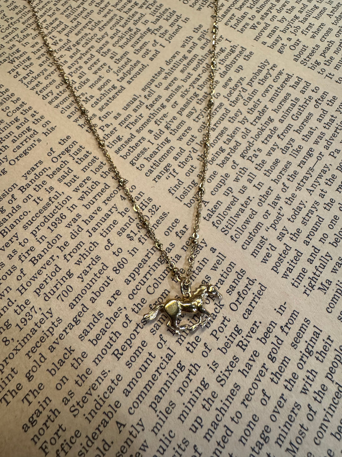 Horse Charm Necklace