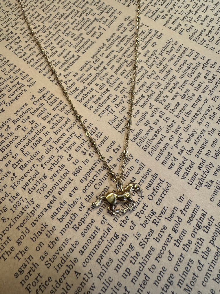 Horse Charm Necklace