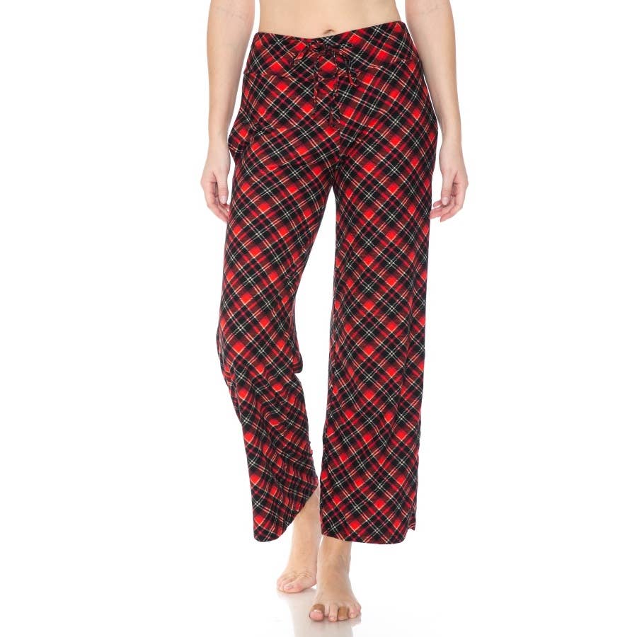 Red Plaid Pajama Pants