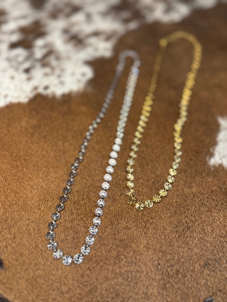 Sun Circle Chain Necklace