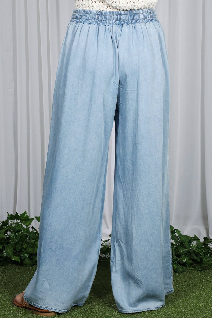 Wide Leg Tencel Pants