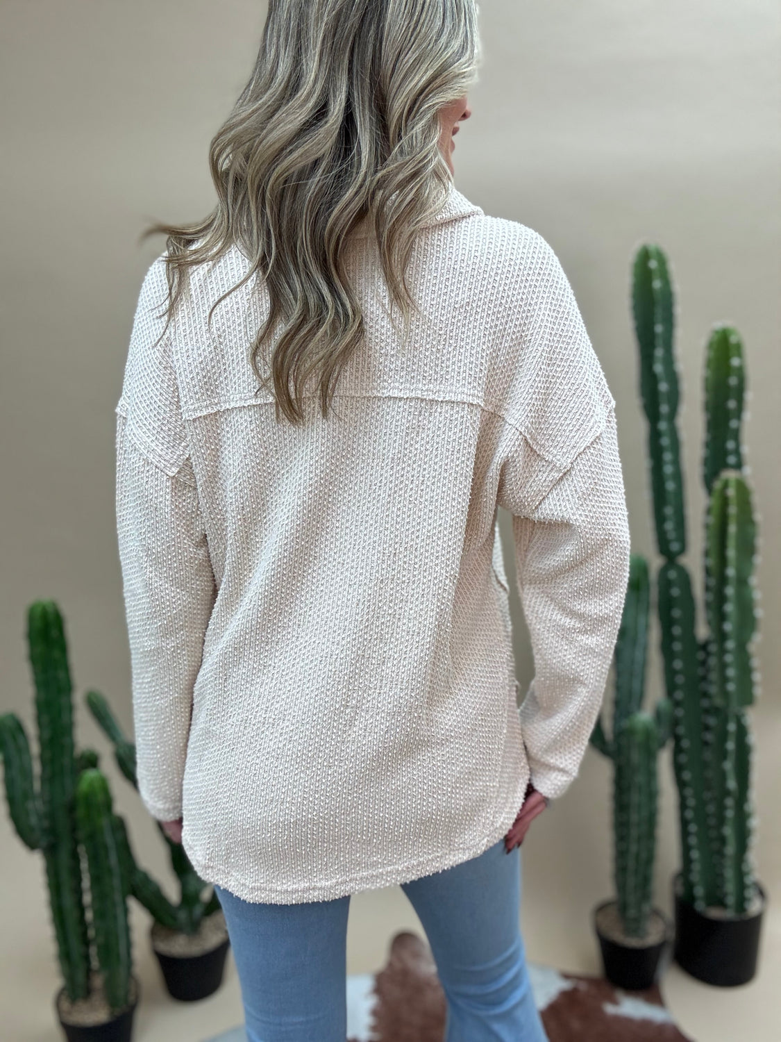 Buttercream Textured Pullover