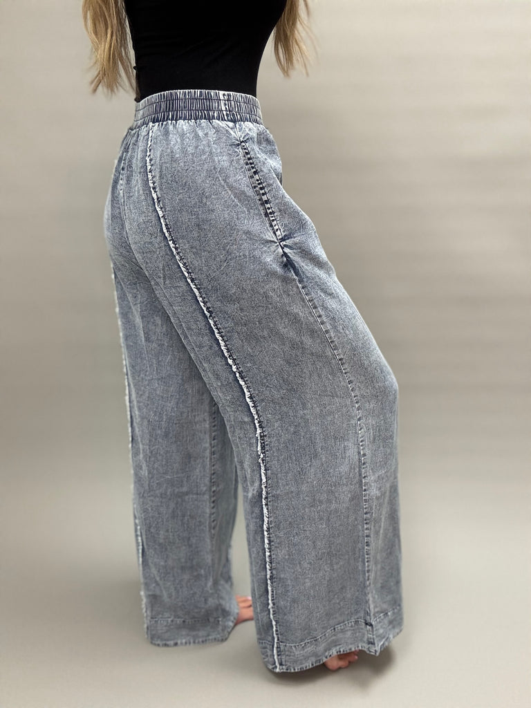 Tencel Wide Leg Pants