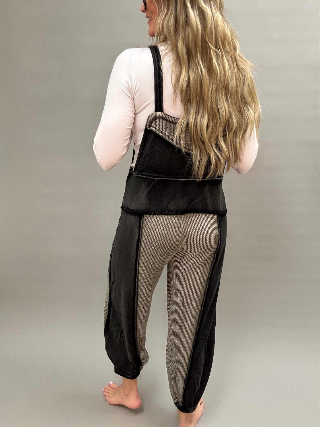 Canyon Quilted French Terry Overalls