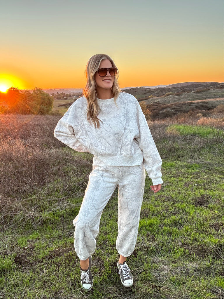 Snow Camo Jogger Sweatpants