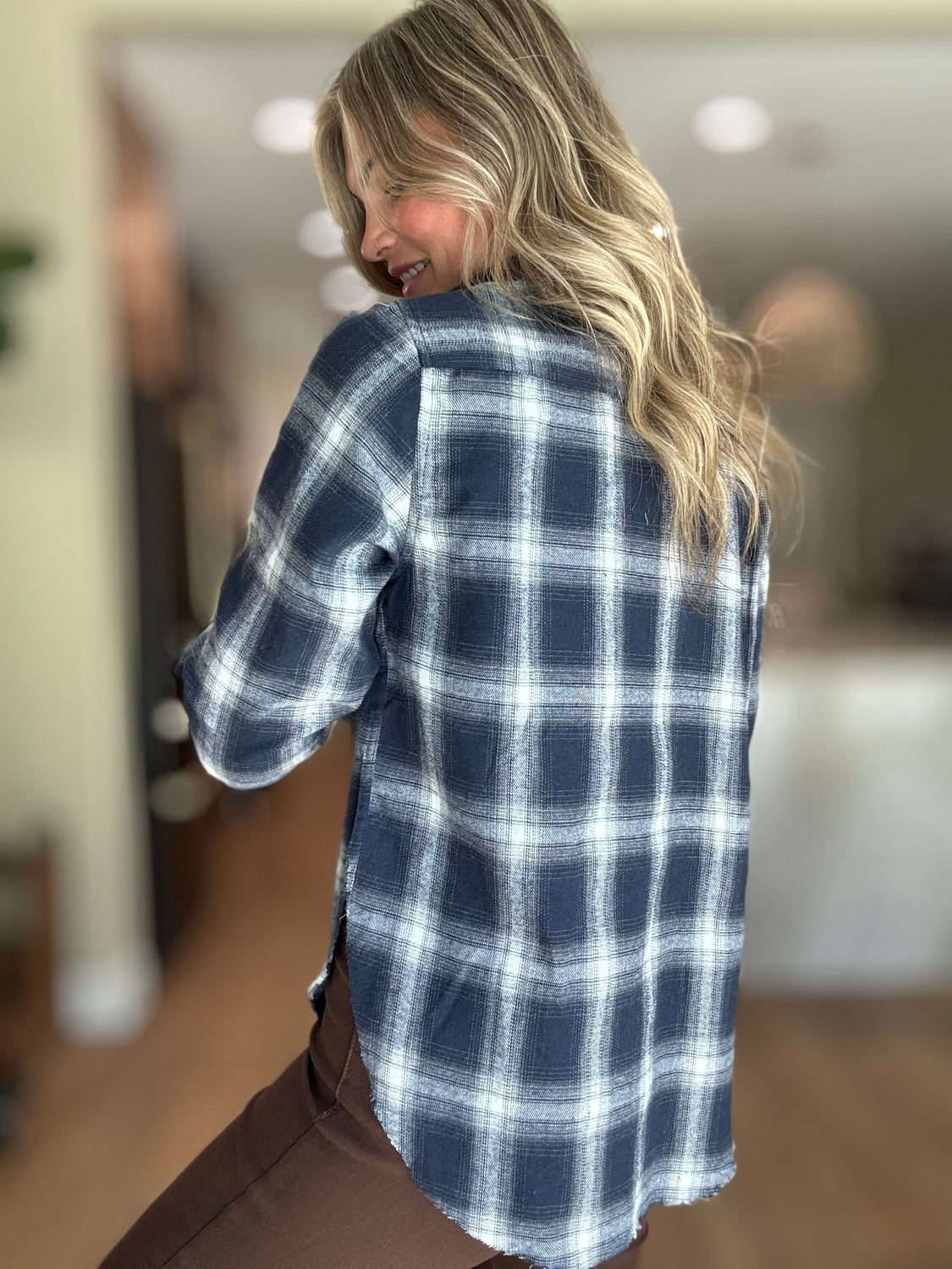 Jaxon Side Slit Flannel