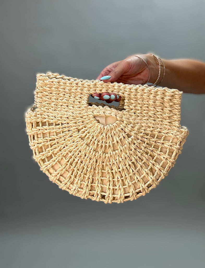 Sunburst Straw Bag