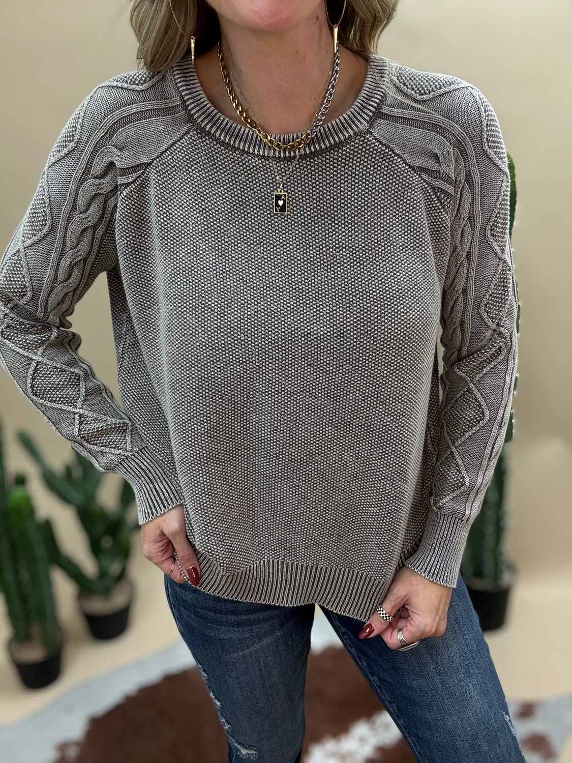 Creme Brulè  Mocha Sweater