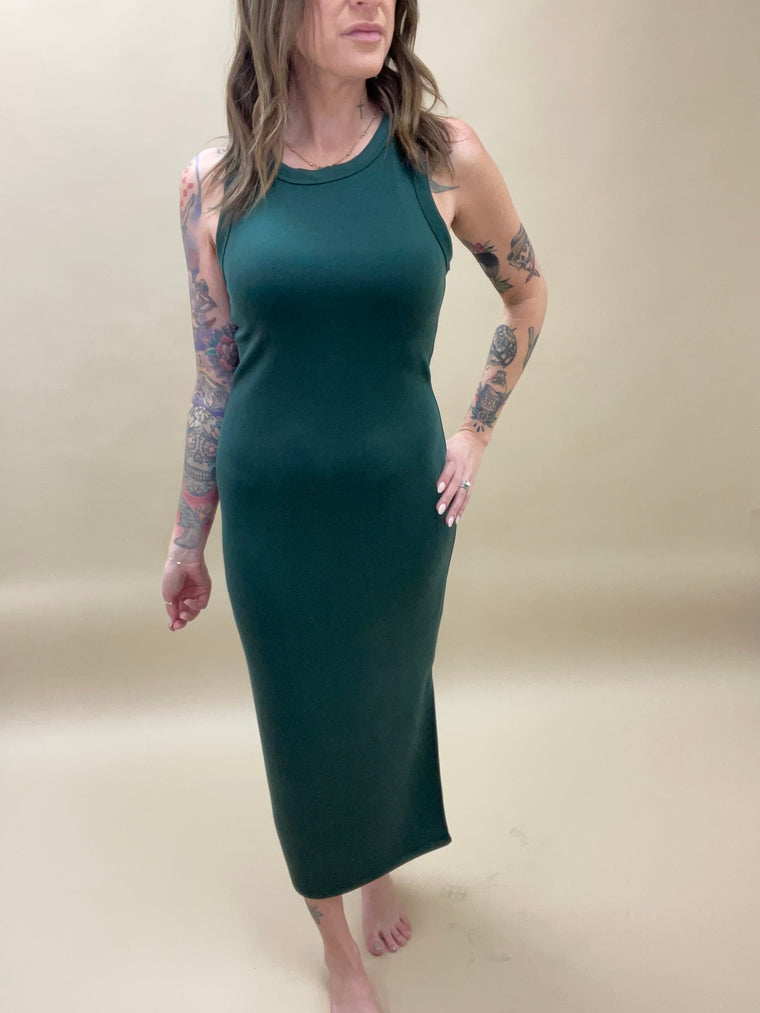 Hunter Green Scuba Tank Dress