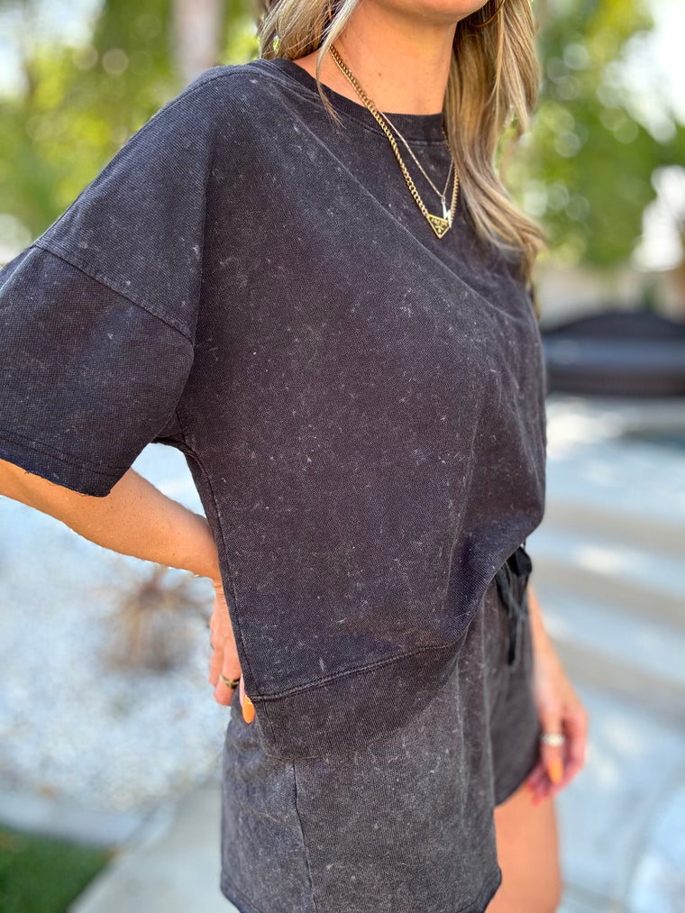 Dylan Mineral Washed Shorts Set