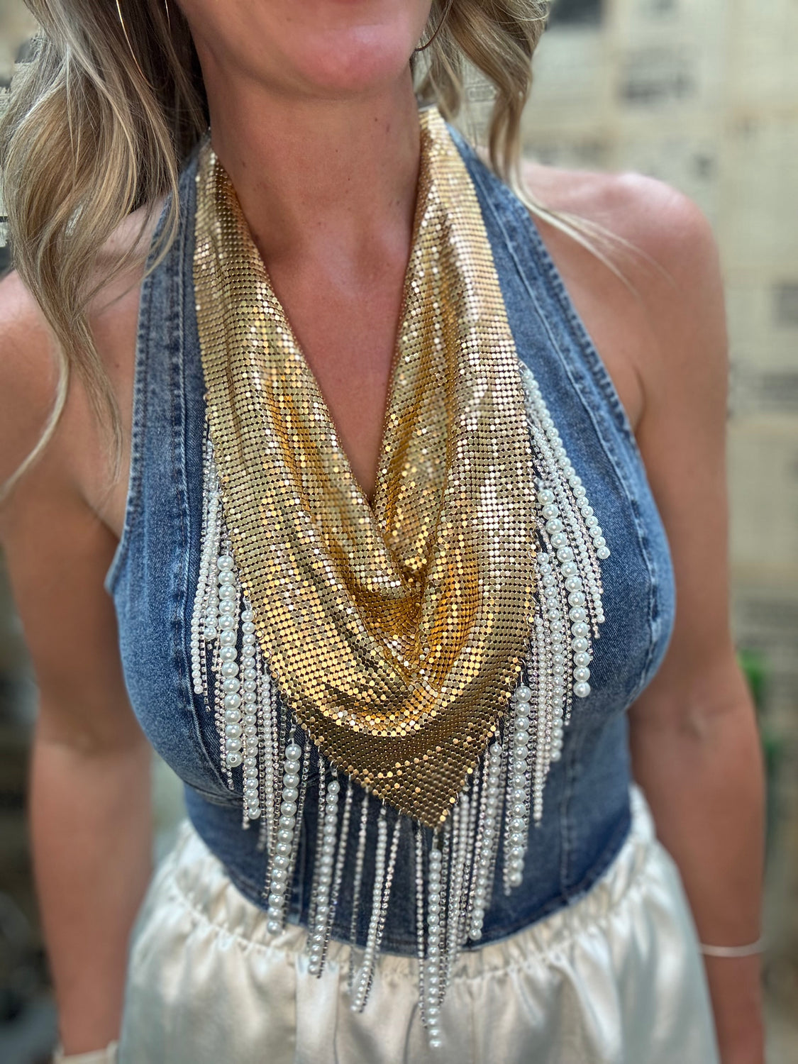 Golden Pearl  Bandana