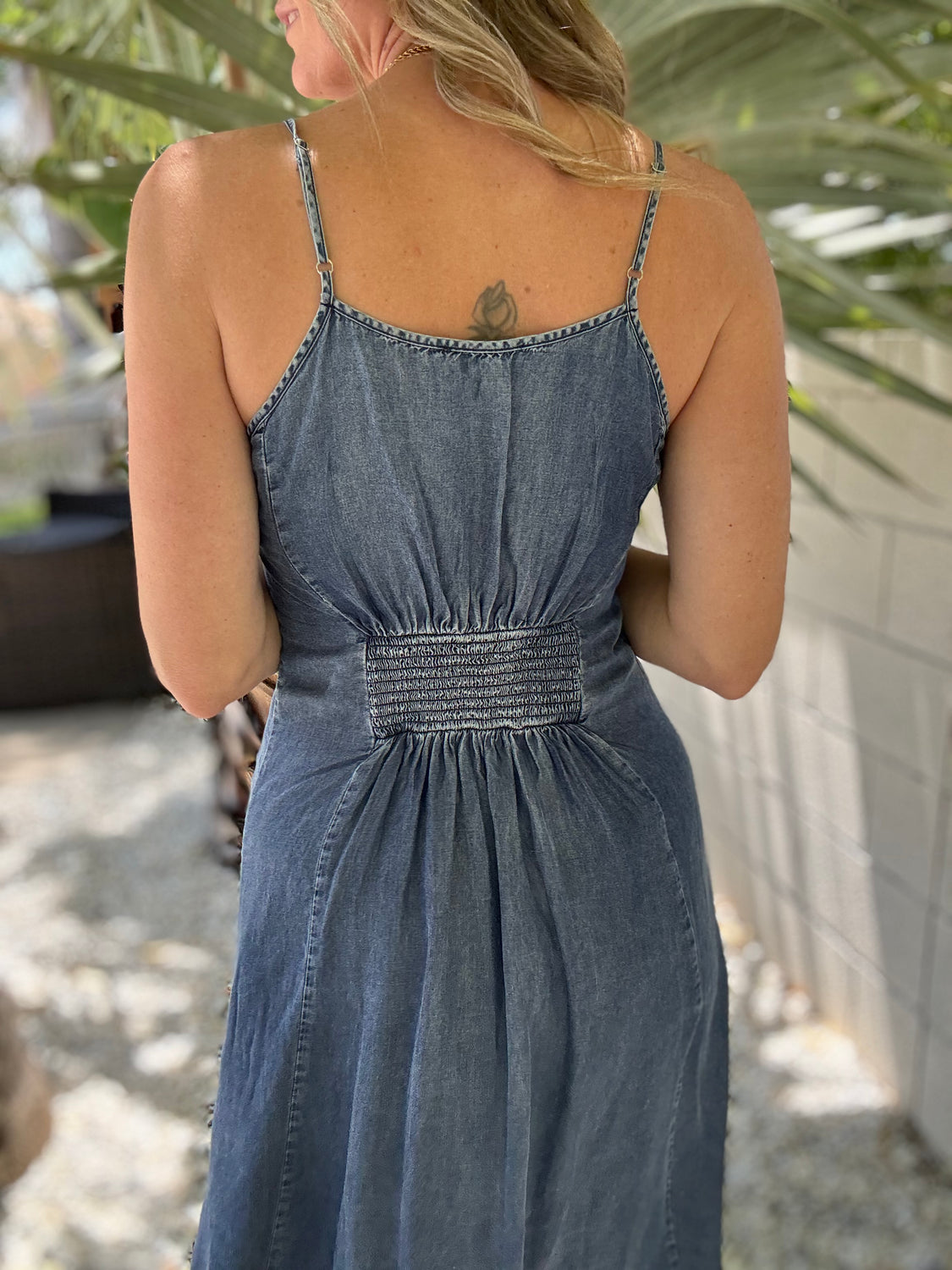 Dawn Tencel Button Dress