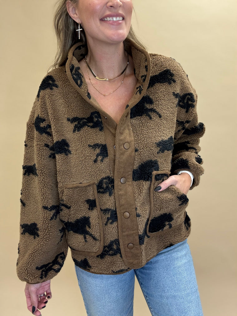 Ryder Horse Sherpa Jacket