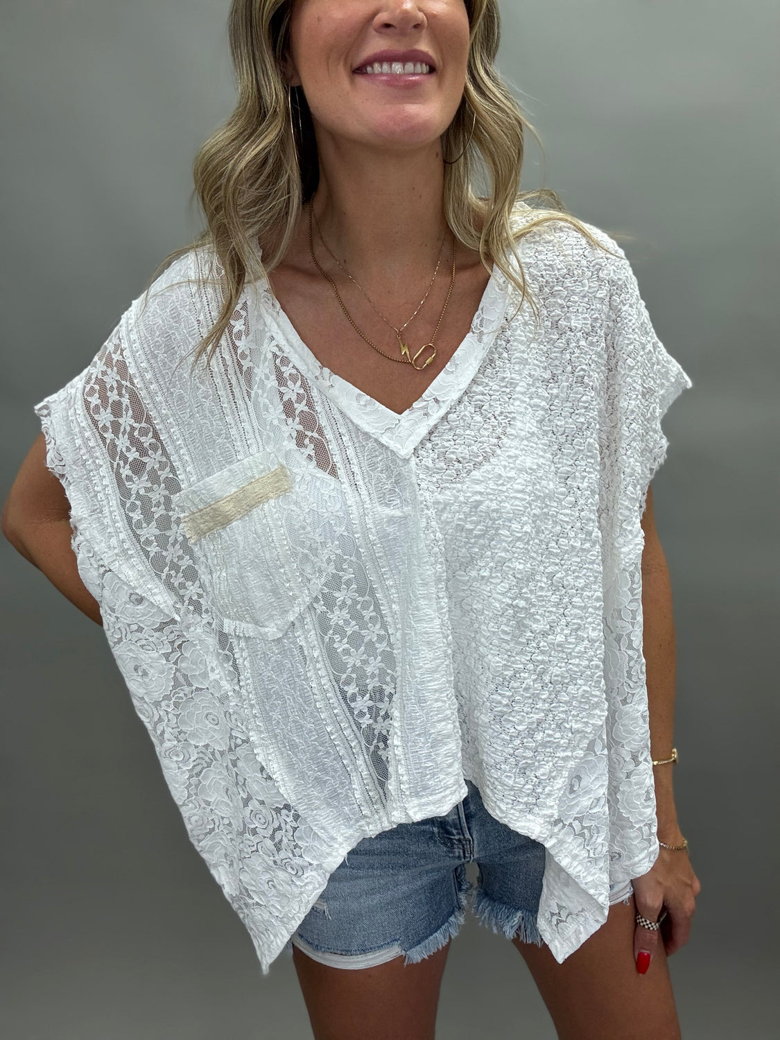 Stevie Lace Boho Shirt