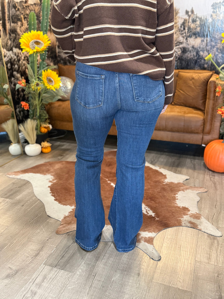 Revival Seamed Flare Jeans