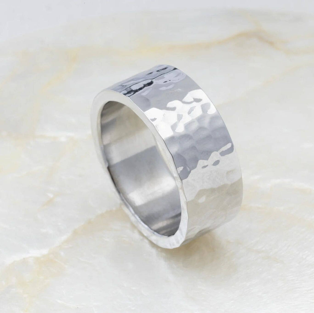 Hammered Gold Statement Ring