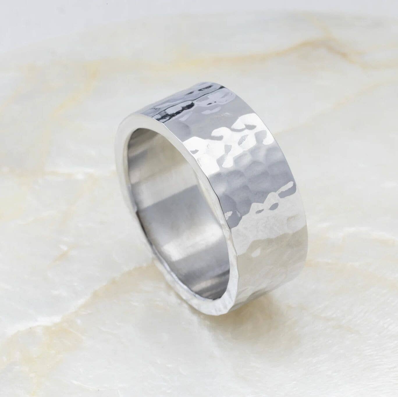 Hammered Gold Statement Ring