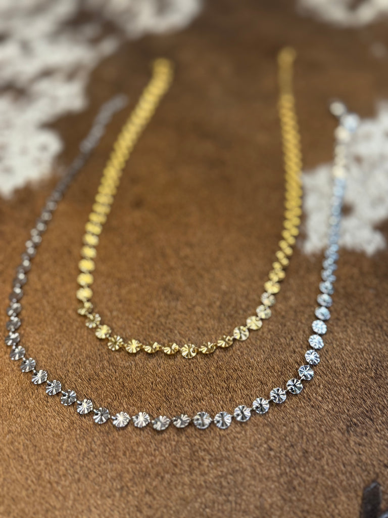 Sun Circle Chain Necklace