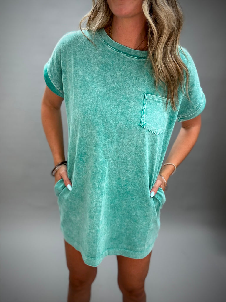 Mineral Washed T-Shirt Dress