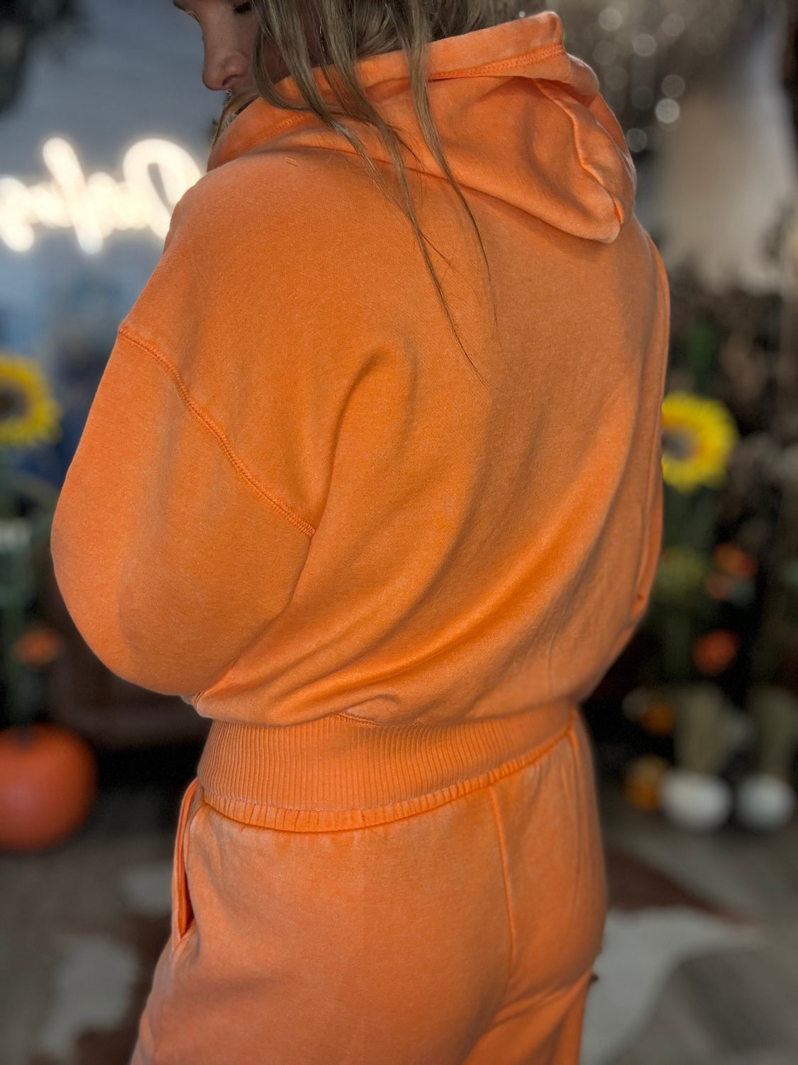 Cozy Campfire Orange Zip Up