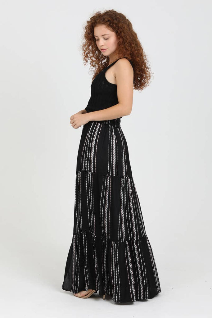 Brookstone Stripe Maxi Skirt