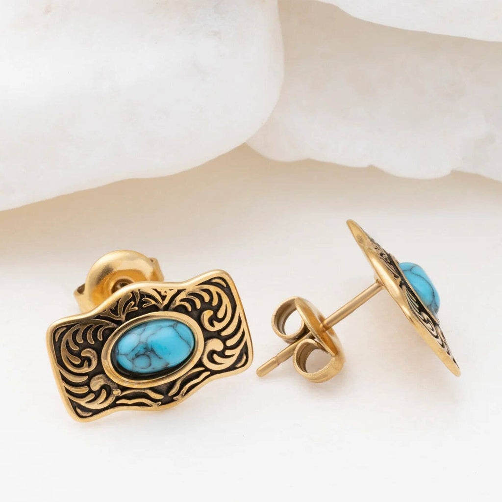 Buckle Stud Earrings