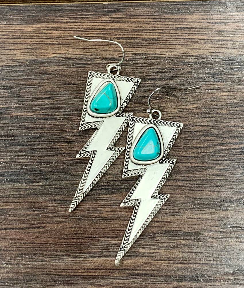 Bolted Turquoise Earrings
